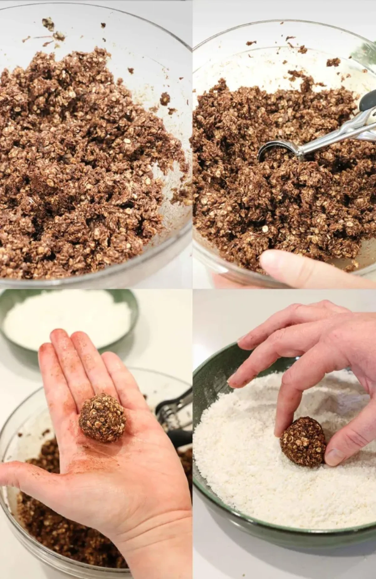 No Bake Cookies with Chocolate, Coconut, and Oats