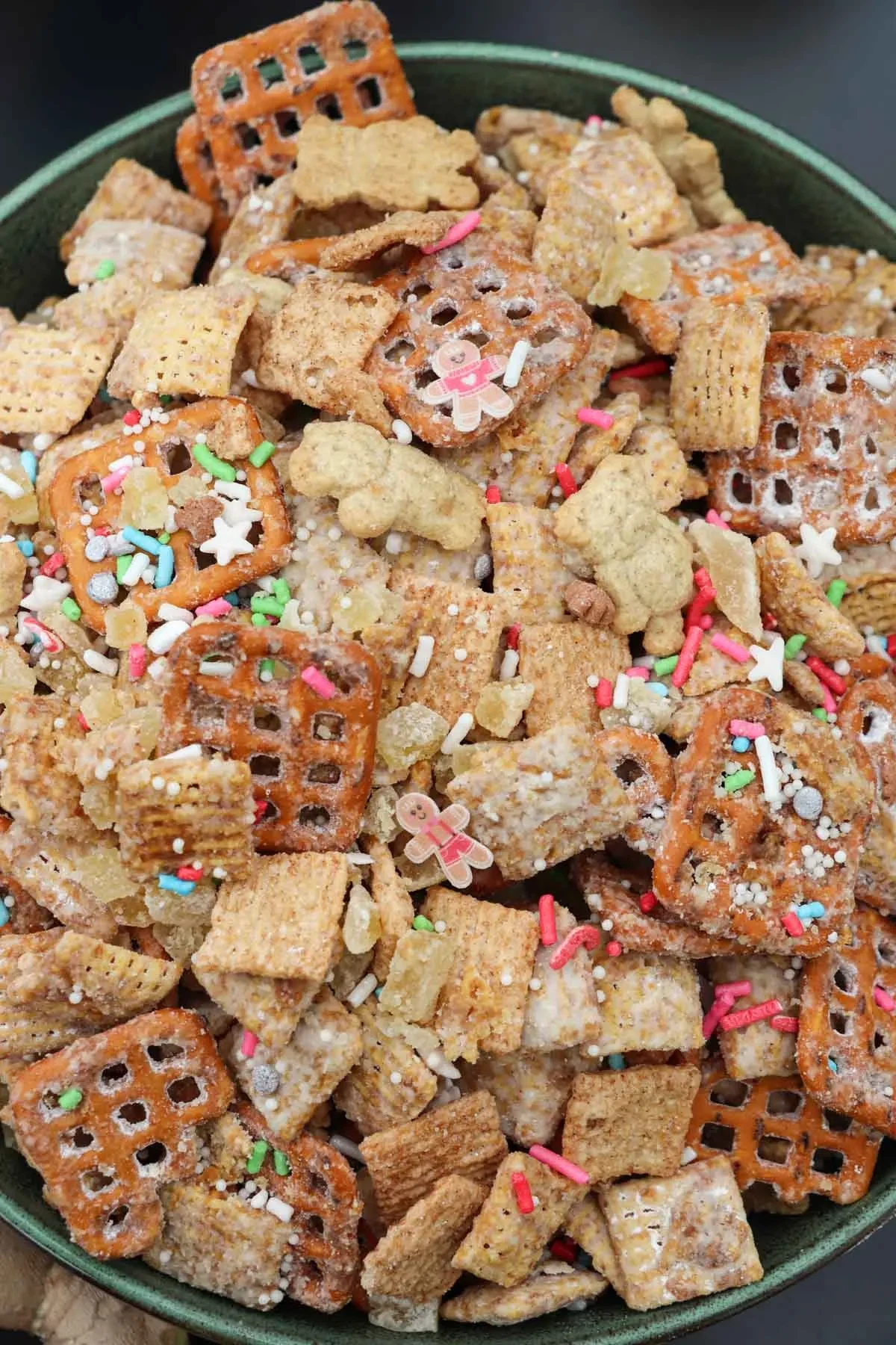 Gingerbread Muddy Buddies with Molasses and Ginger