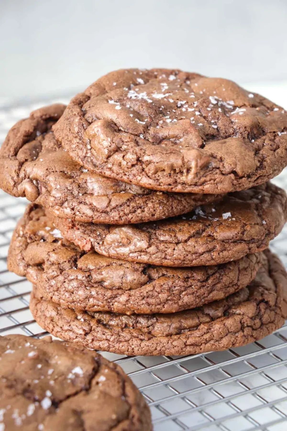 Fudgy Double Chocolate Brownie Cookies