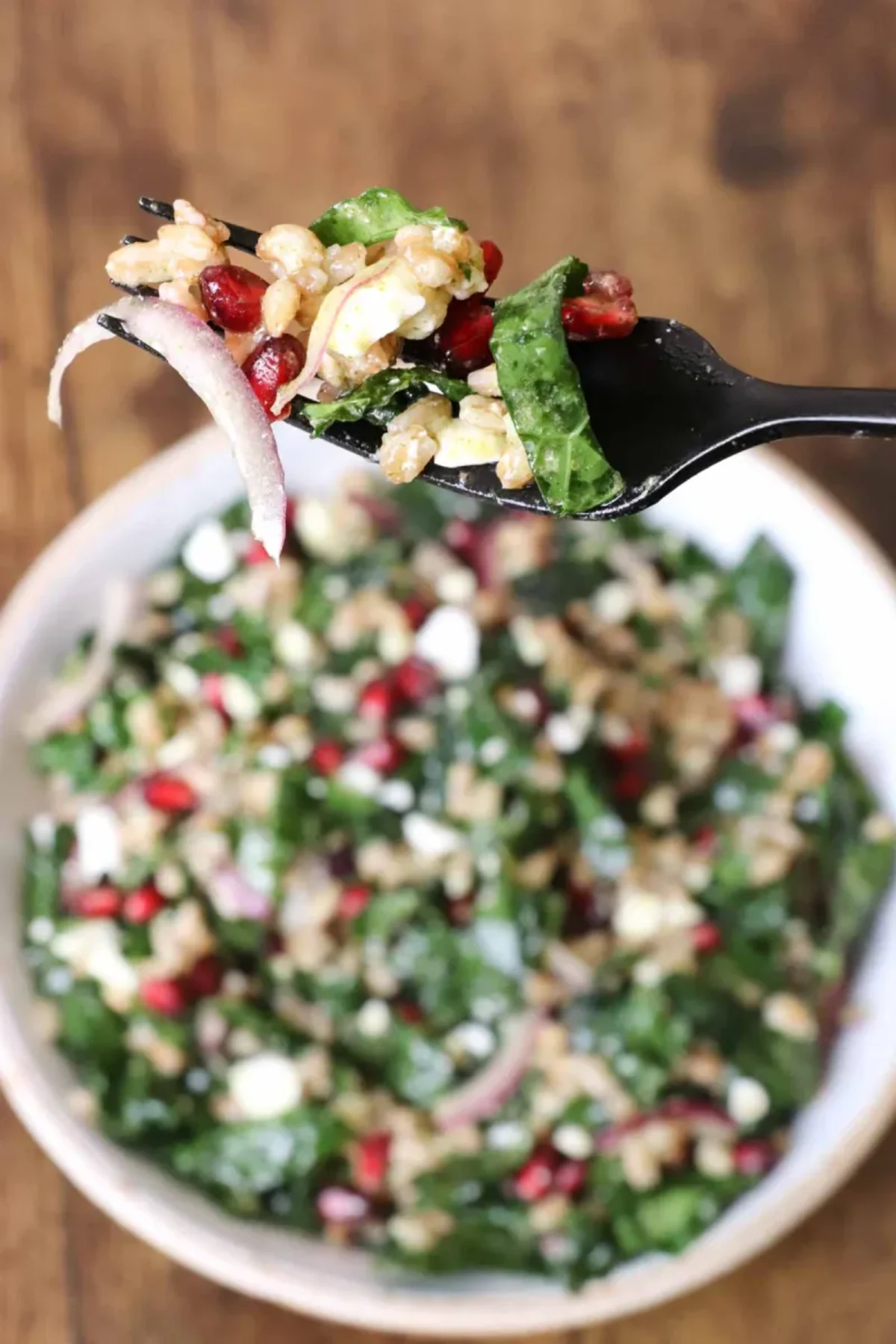 Easy Mediterranean Farro Salad with Mint Vinaigrette