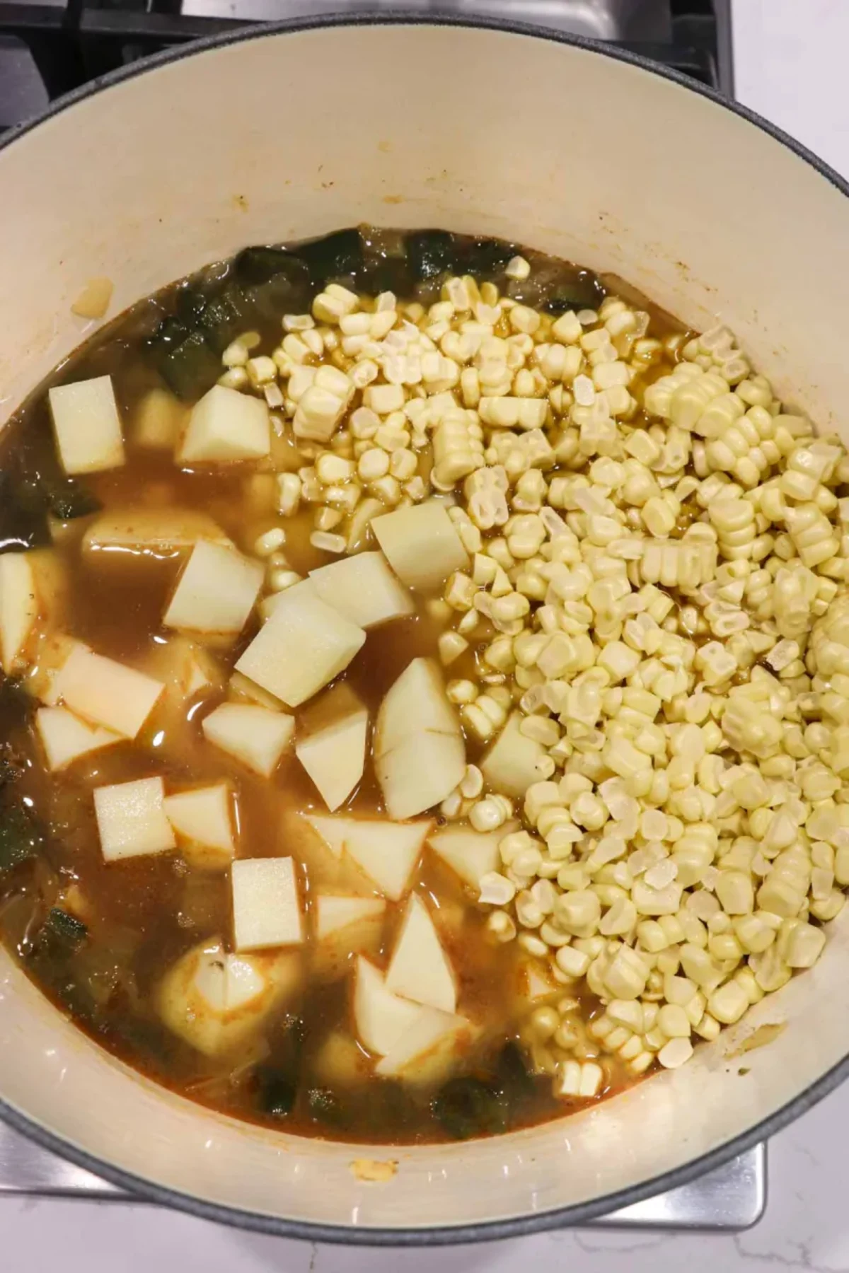 Corn and Poblano Chowder