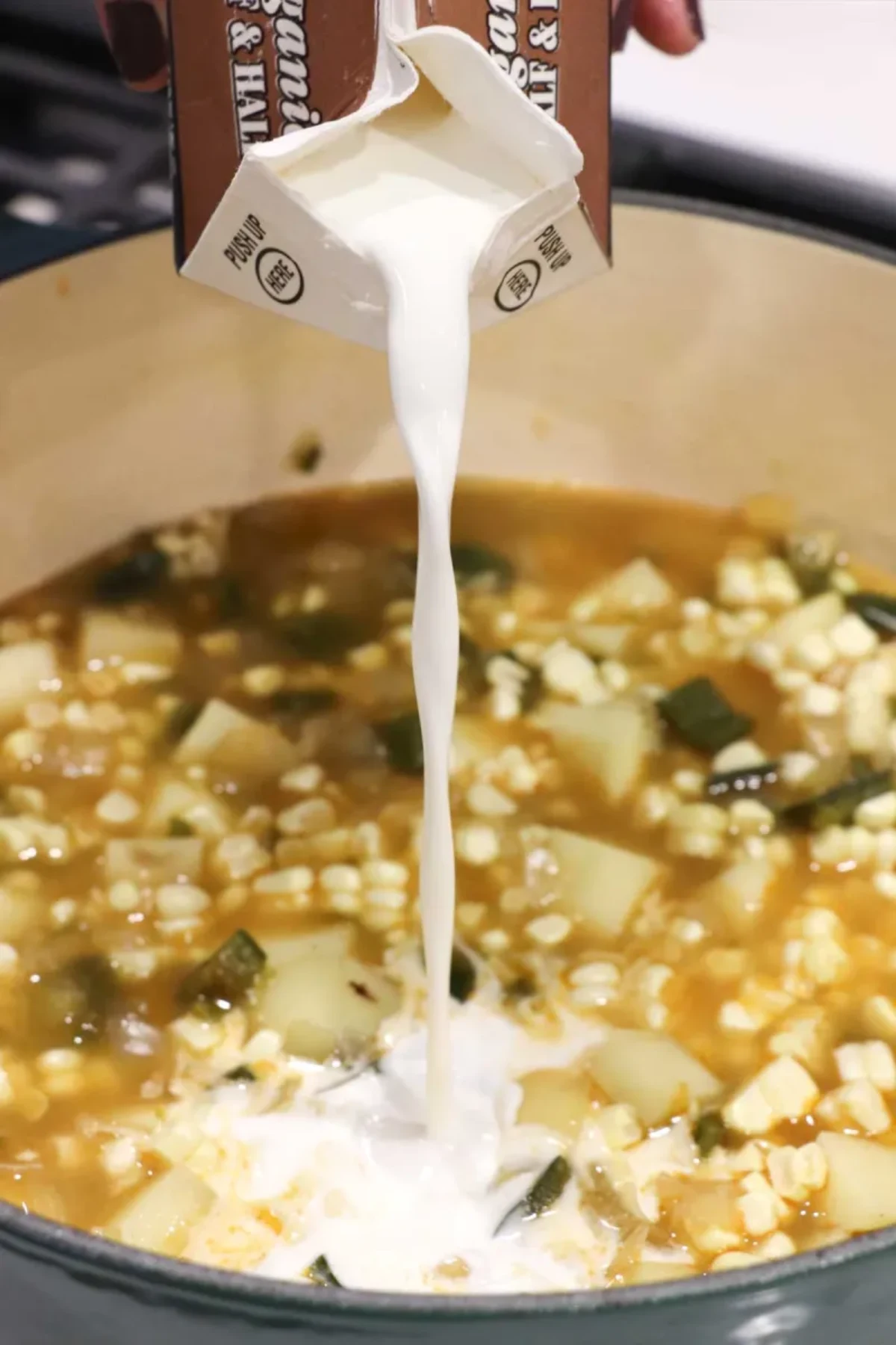 Corn and Poblano Chowder