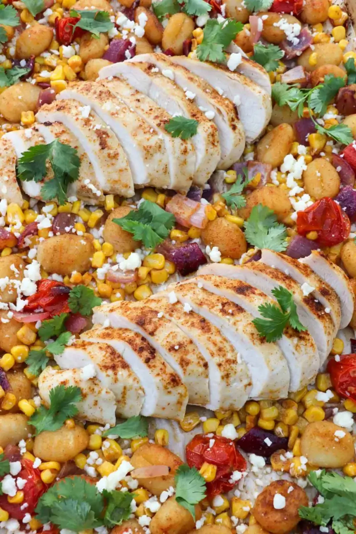 Sheet Pan Gnocchi with Chicken and Corn