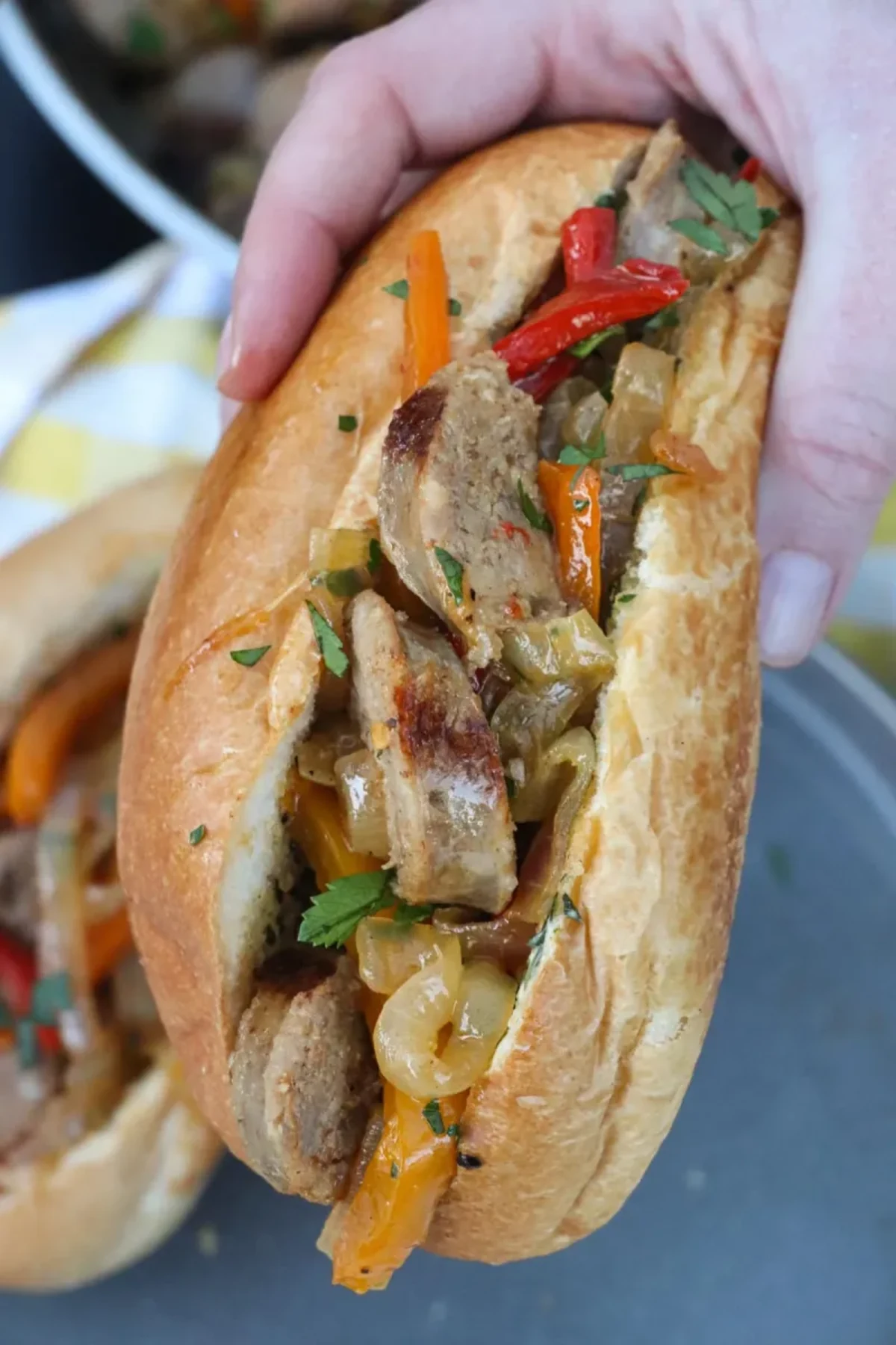 Amazing Sausage and Peppers Sandwich
