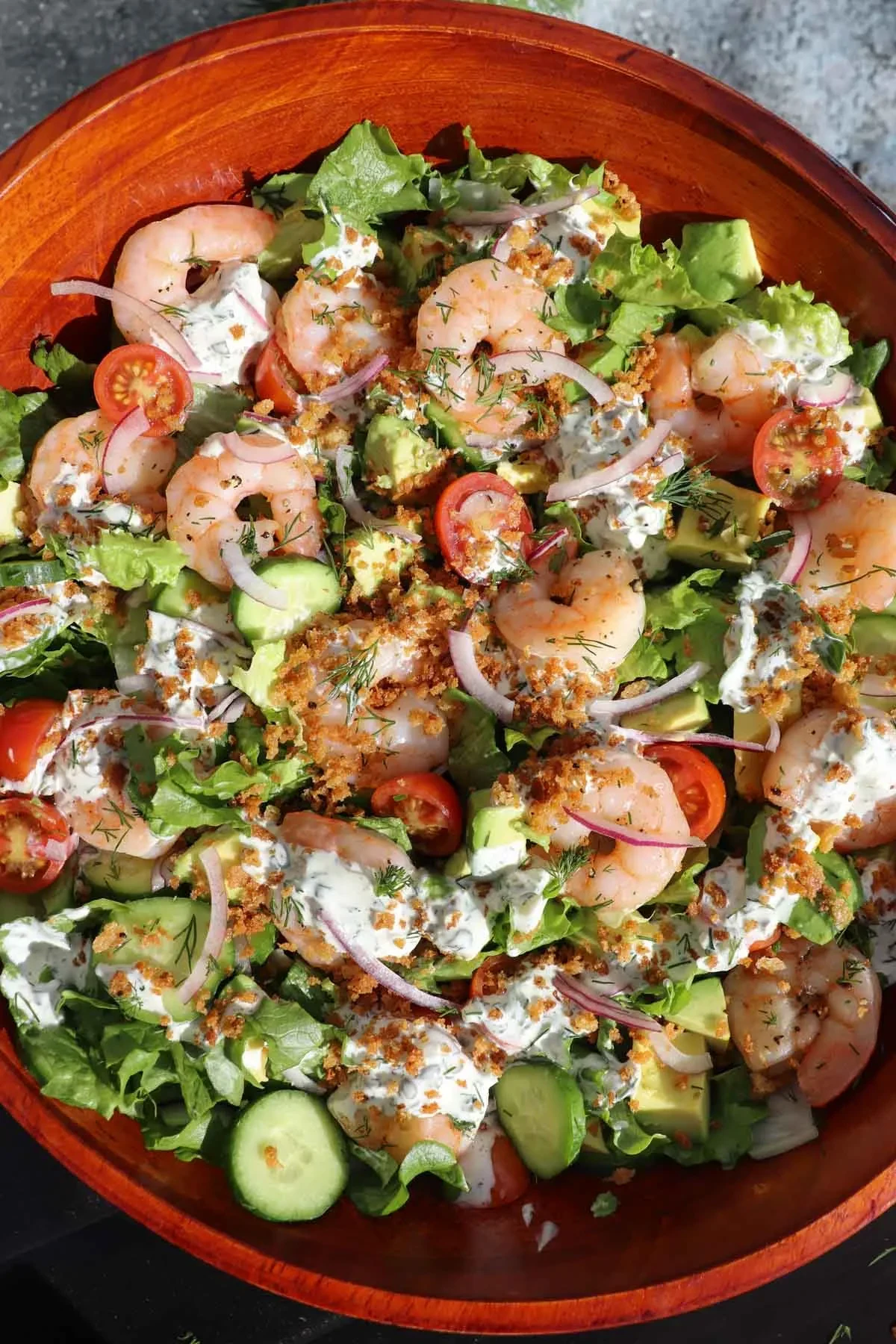 Shrimp Salad with Tartar Dressing