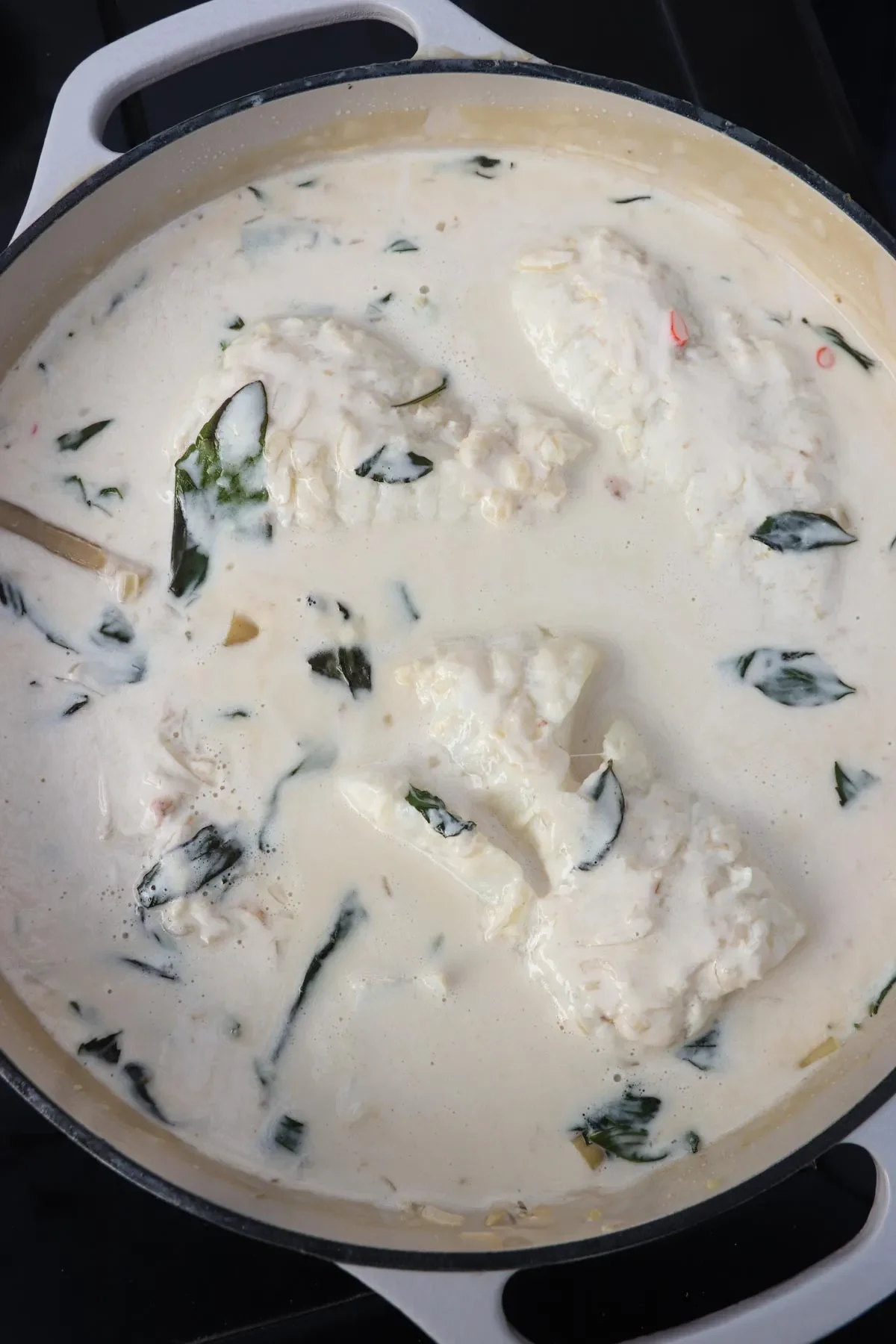 Thai-Inspired Coconut Lemongrass Poached Fish