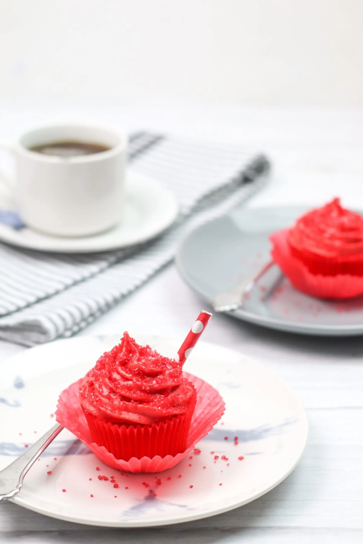 Shirley Temple Cherry Cupcakes