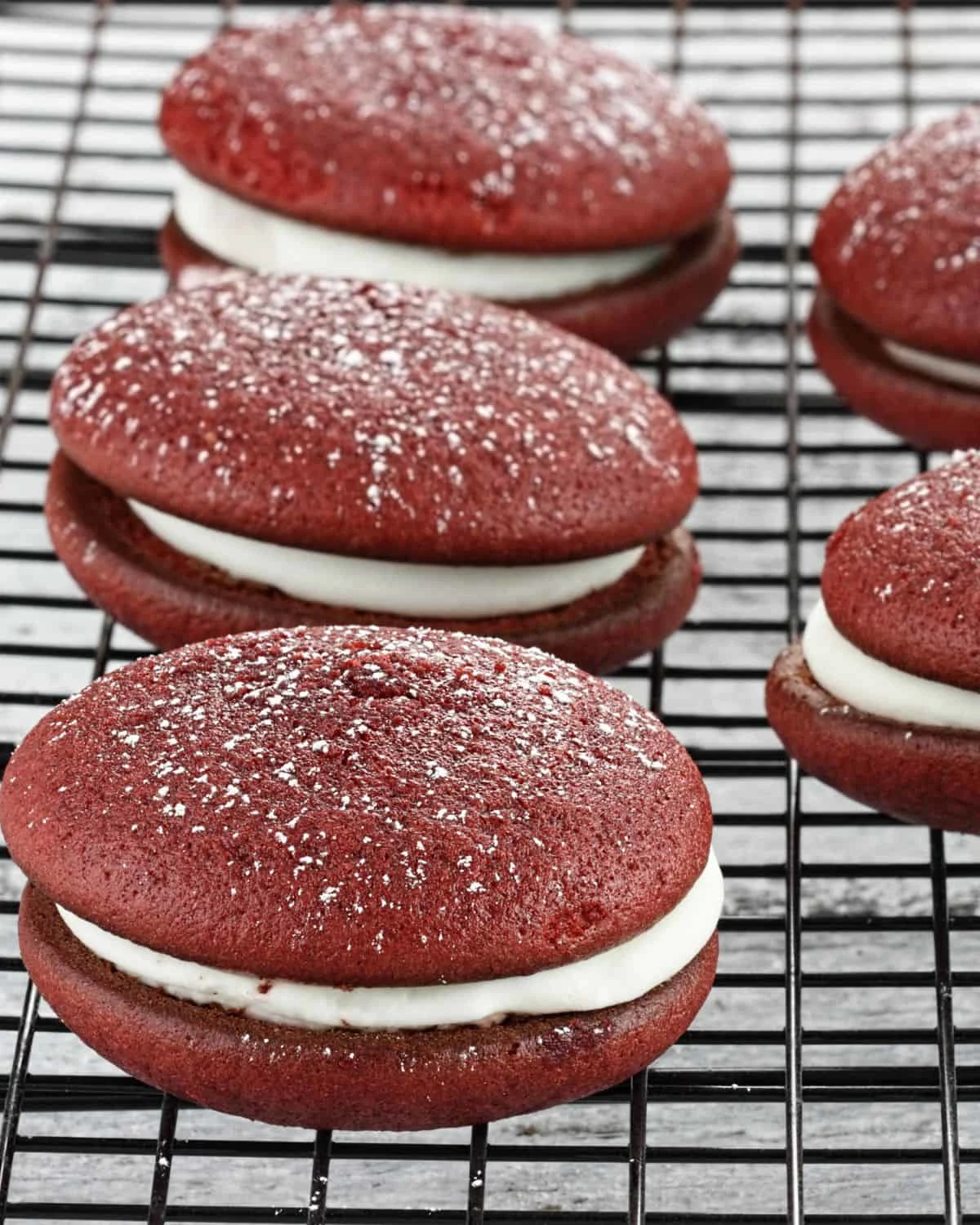 Red Velvet Sandwich Cookies