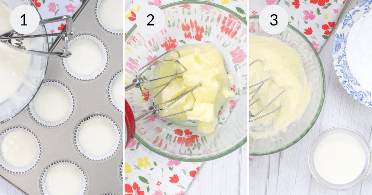 Vanilla Marshmallow Filled Cupcakes