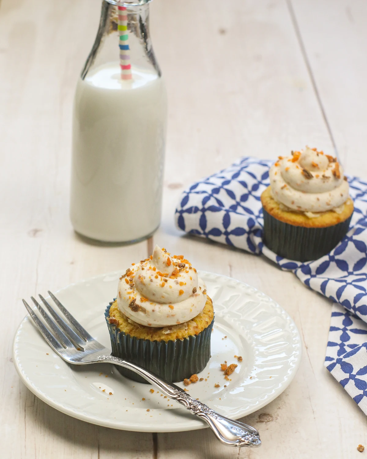 Butterfinger Cupcakes