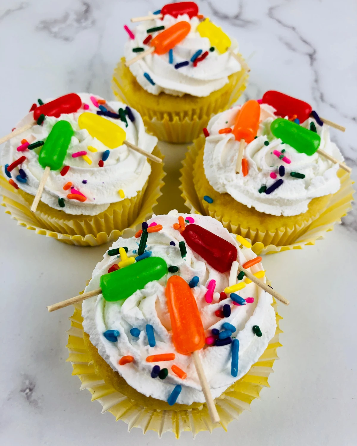Popsicle Cupcakes for Summer