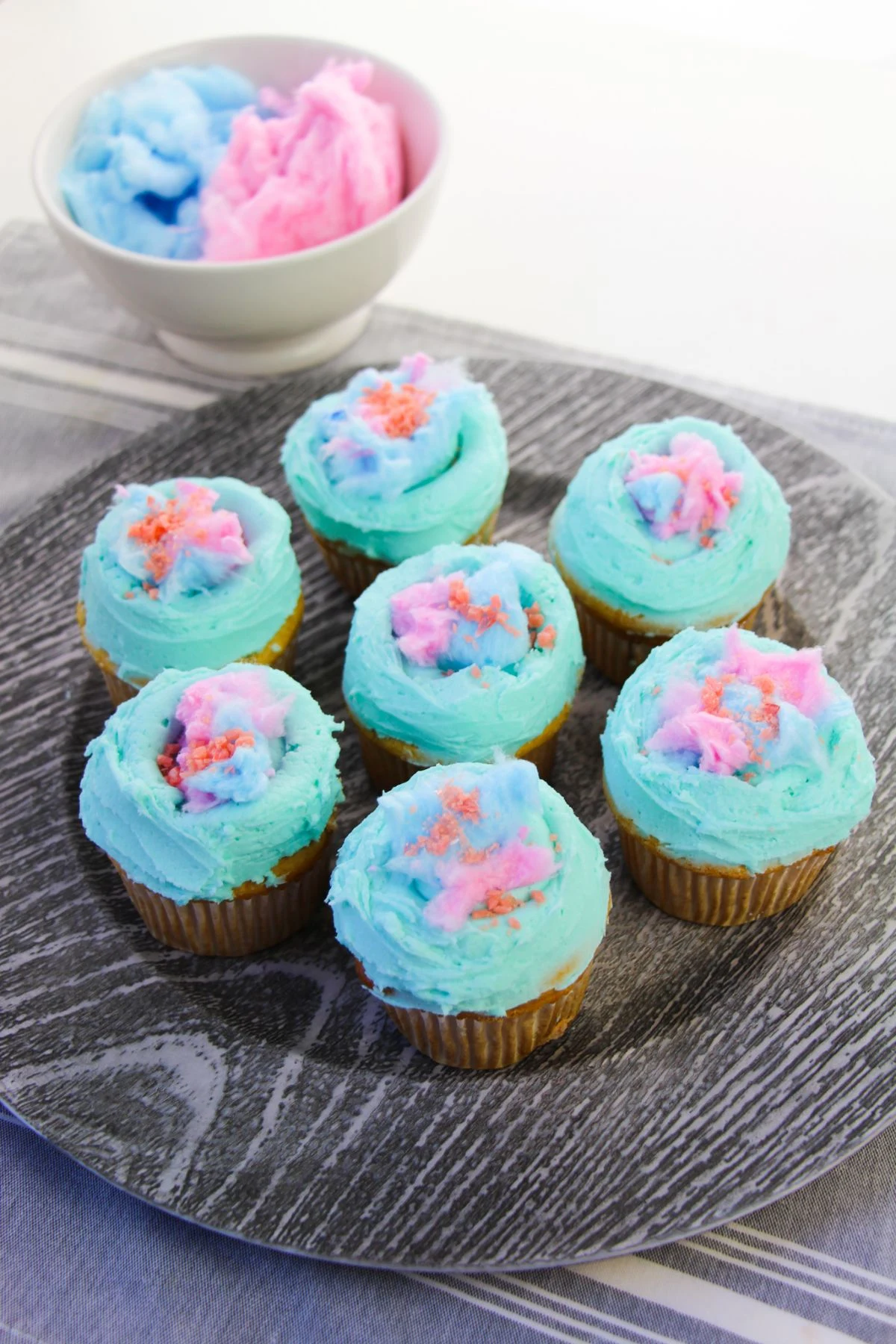 Cotton Candy Cupcakes