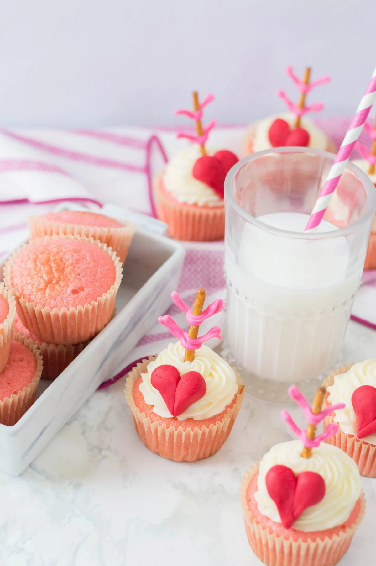 Cupid’s Bow Cupcakes