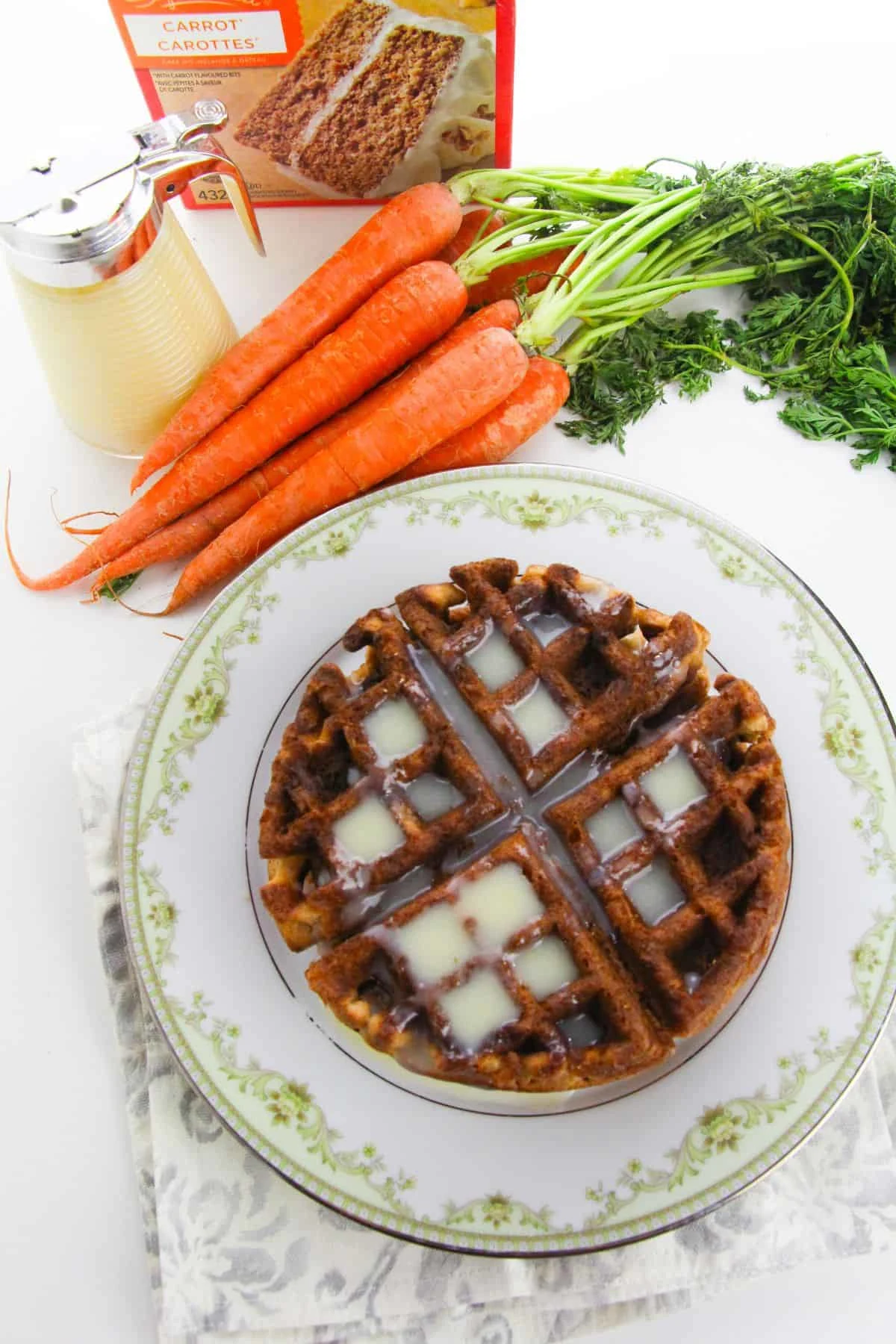 Carrot Cake Waffles