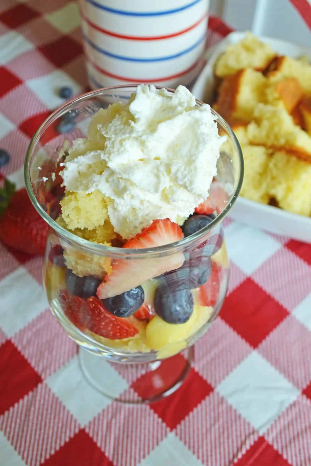 Strawberry Blueberry Trifle