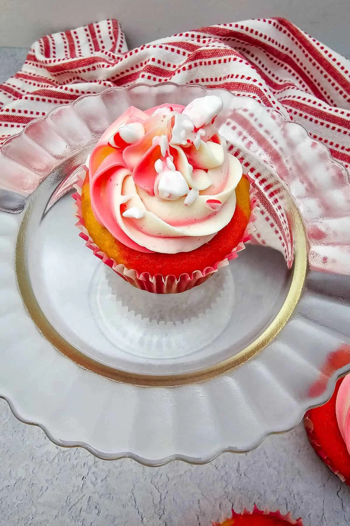 Candy Cane Cupcakes