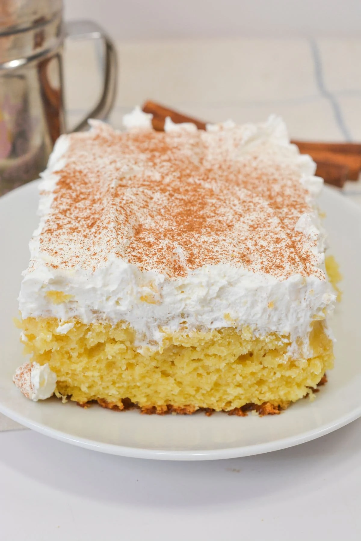 Eggnog Poke Cake