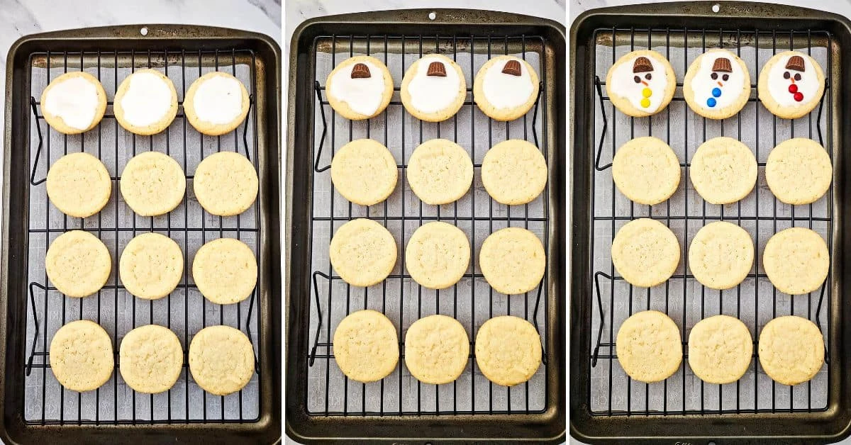 Melting Snowman Cookies
