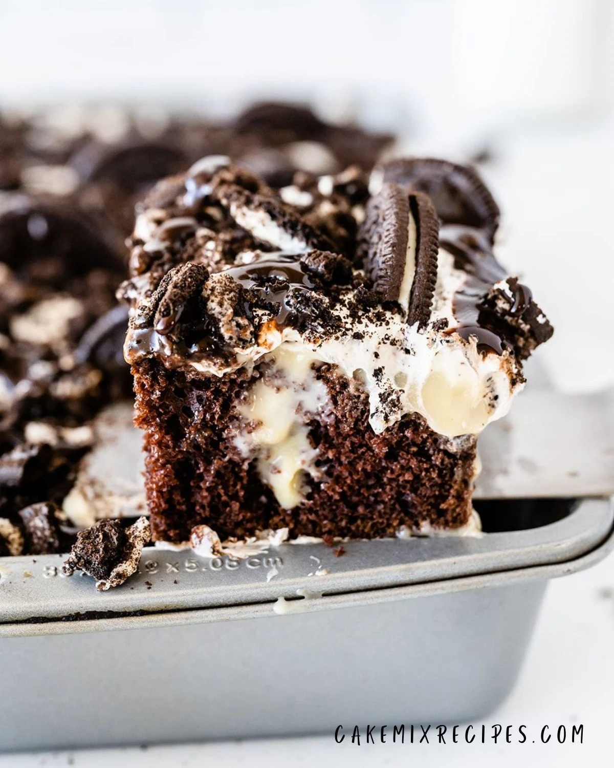 Oreo Poke Cake