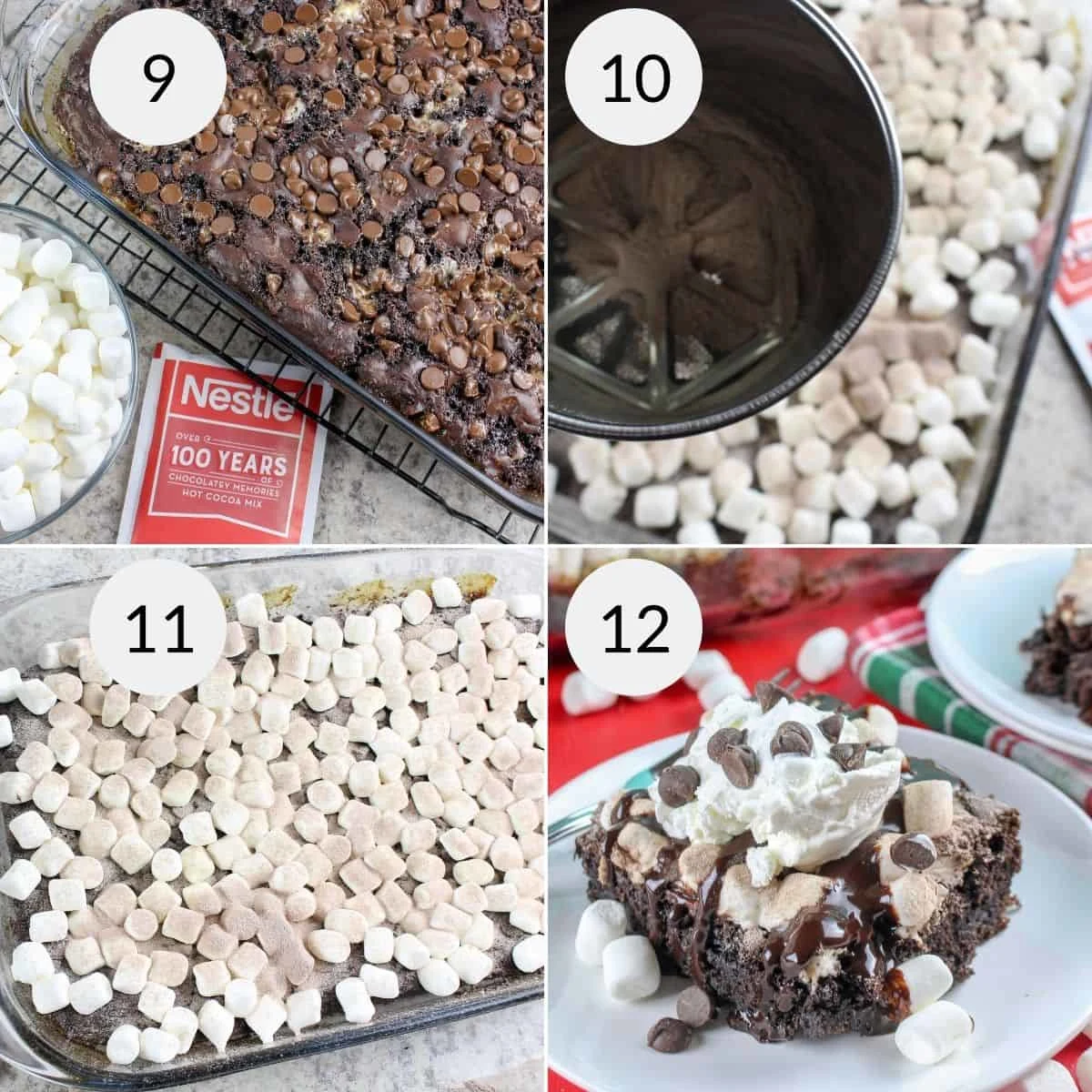 Hot Cocoa Chocolate Cake Dump Cake