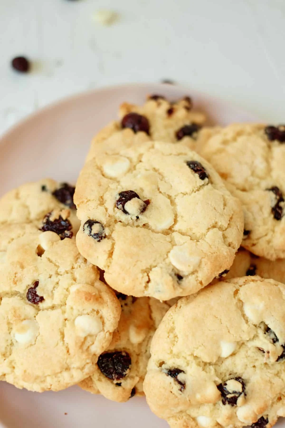 White Cranberry Chocolate Chip Cookies