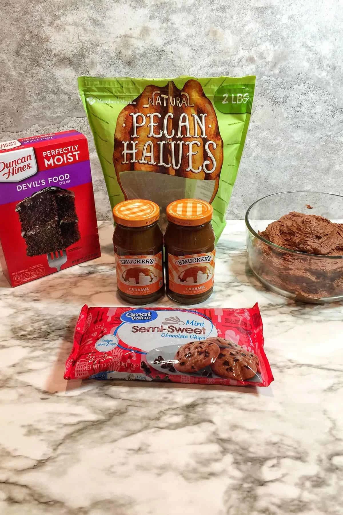 Chocolate Caramel Poke Cake