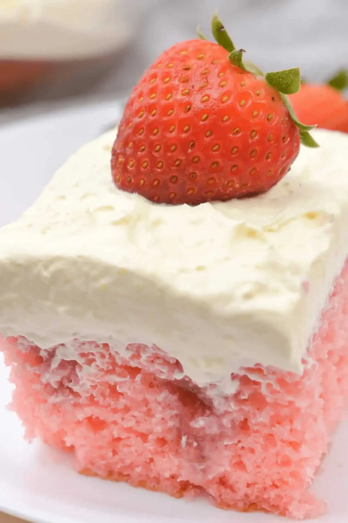 Fresh Strawberry Poke Cake