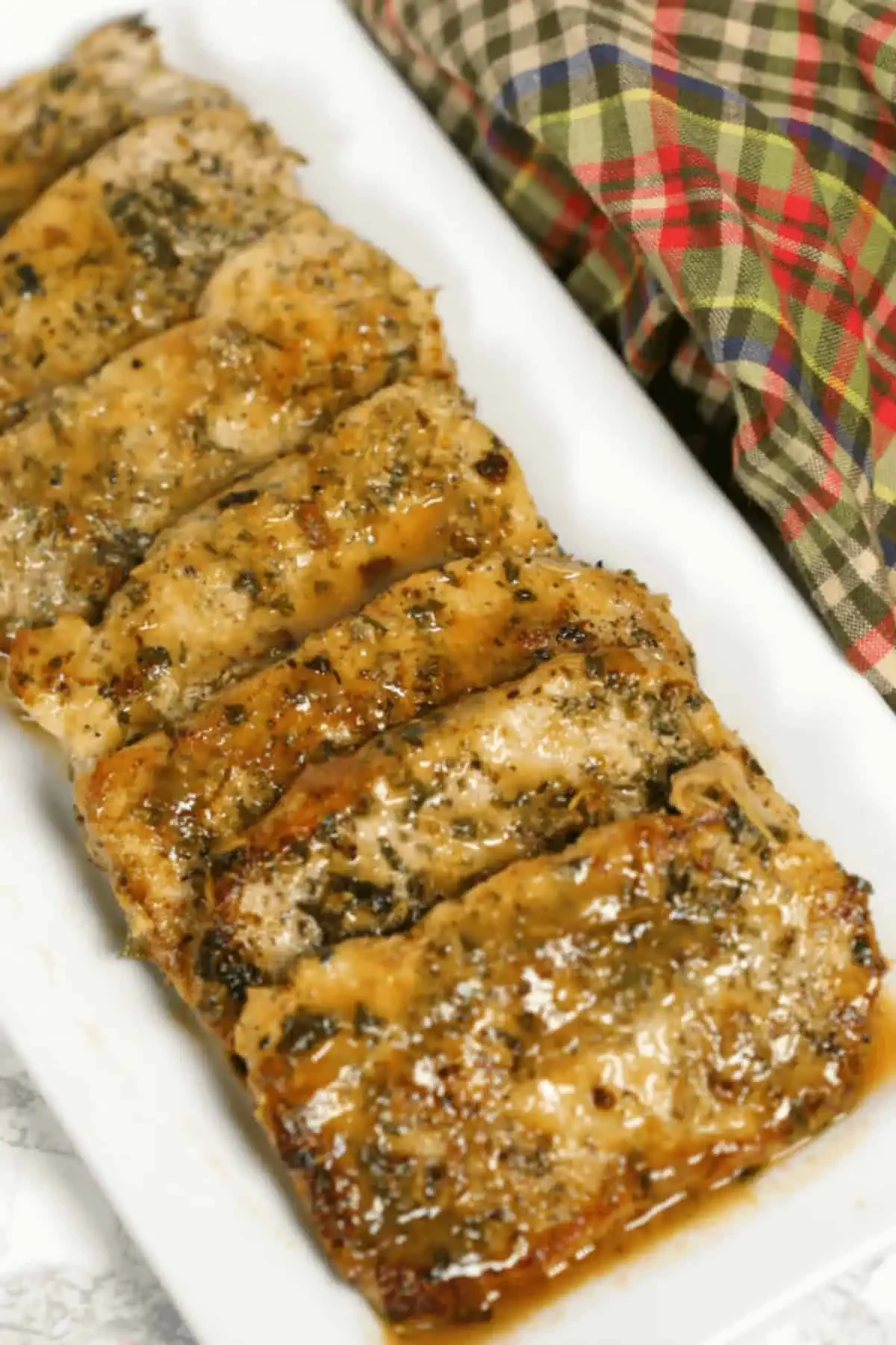 Italian Pan Seared Pork Chops