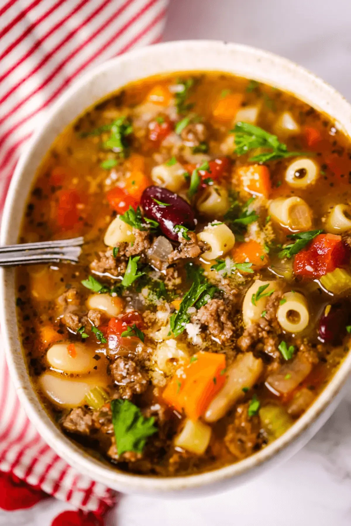 Olive Garden Pasta Fagioli Soup (Pasta Fazool)