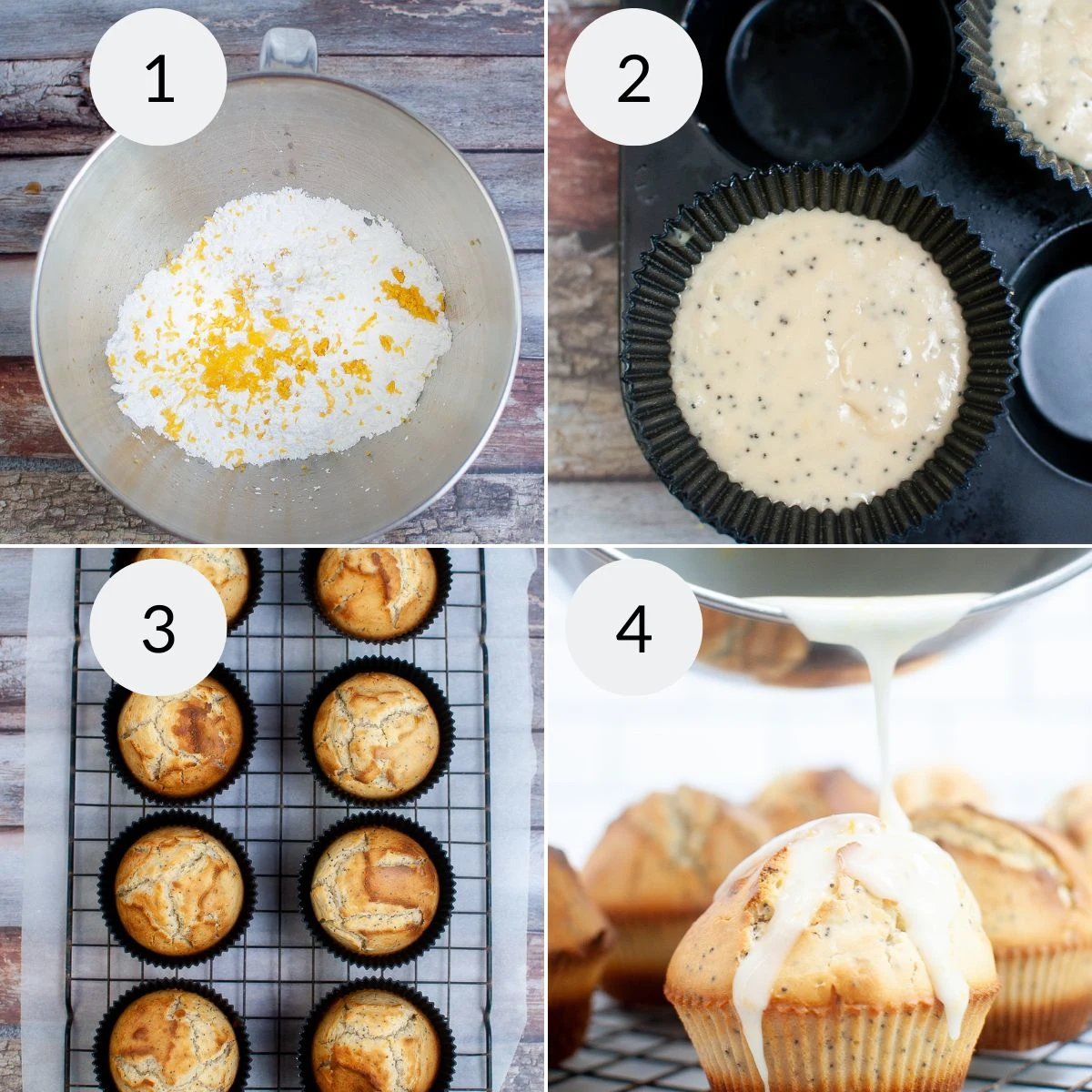 Lemon Poppy Seed Cupcake