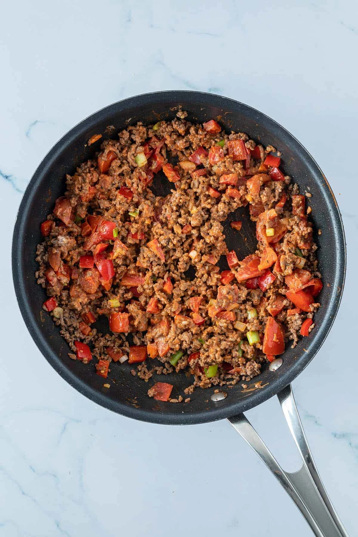 Loaded Sweet Potato with Ground Beef