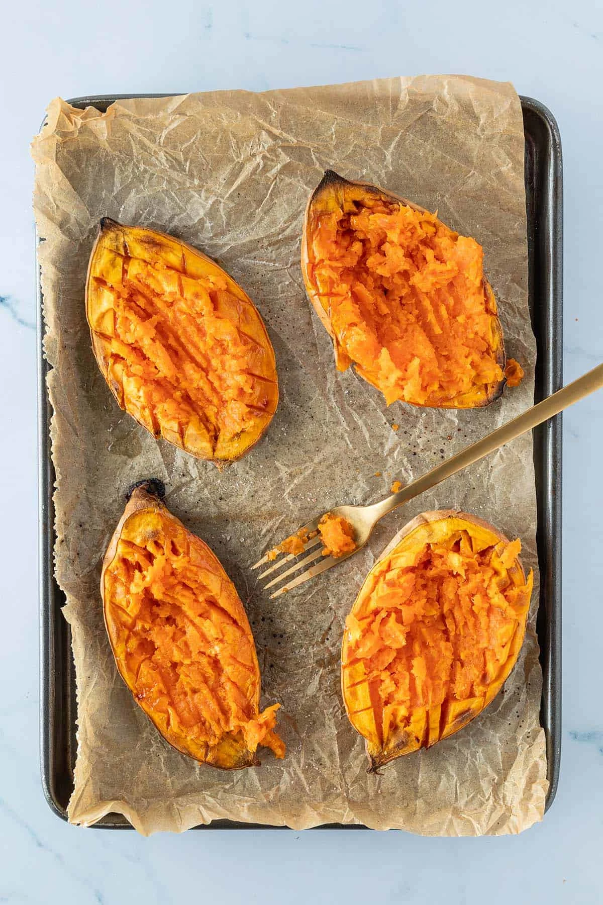 Loaded Sweet Potato with Ground Beef