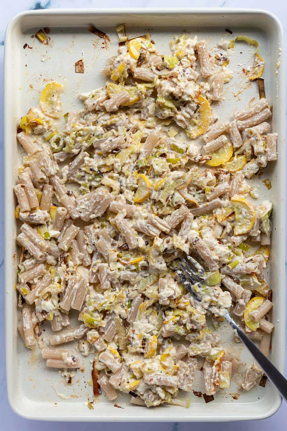 Easy Chicken Feta Pasta (Without Tomatoes)