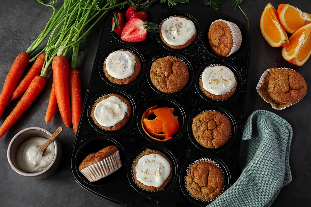 Low-Calorie Carrot Muffins