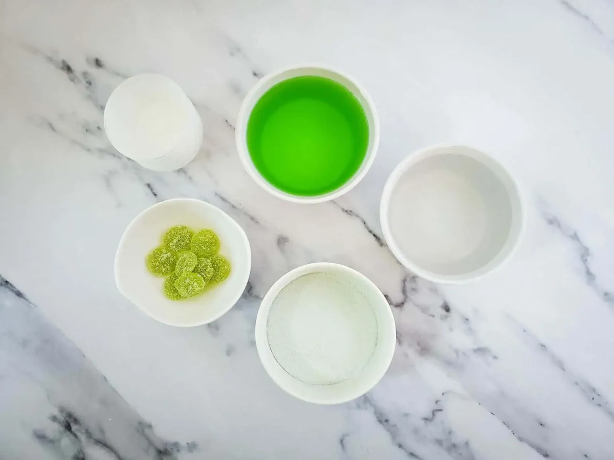 Sour Apple Green Jello Shots