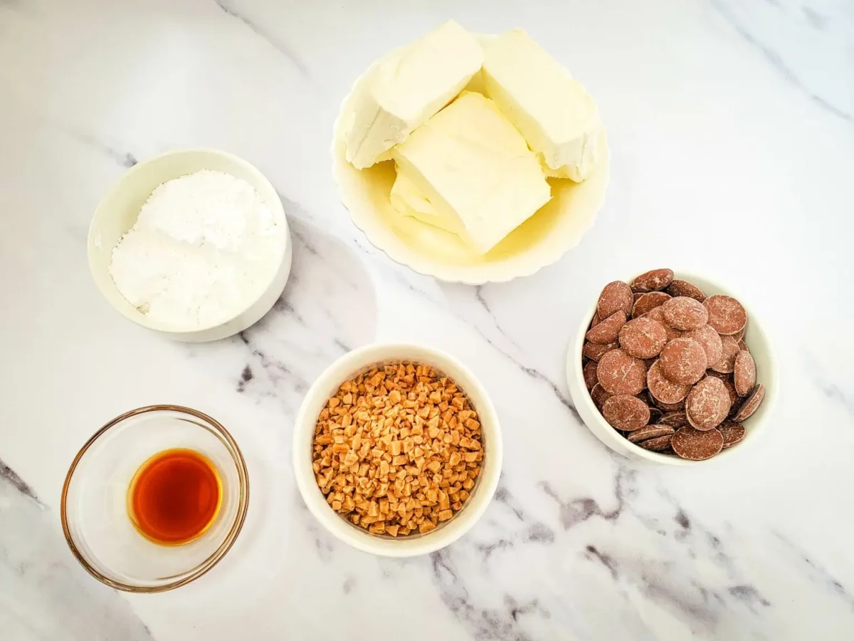 Toffee Cheesecake Bites