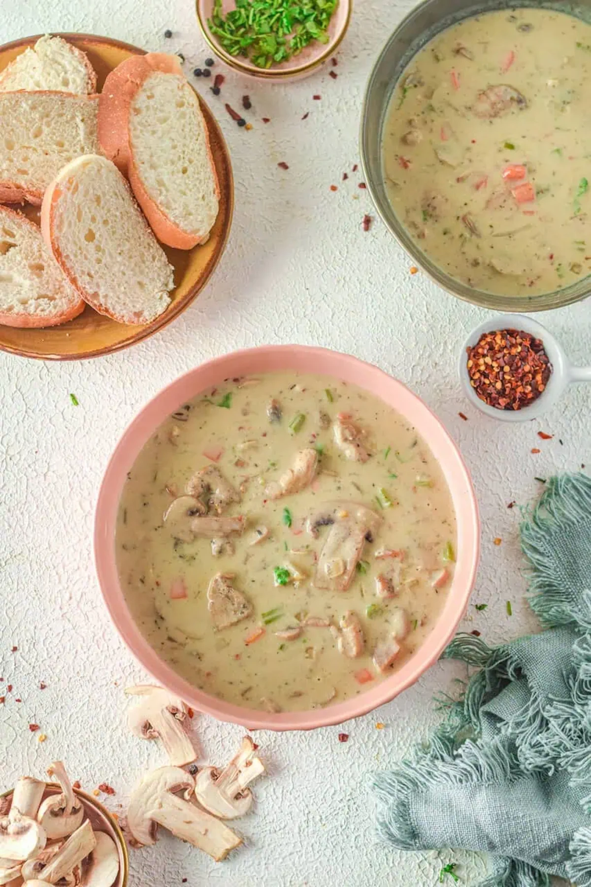 Creamy Chicken Mushroom Soup