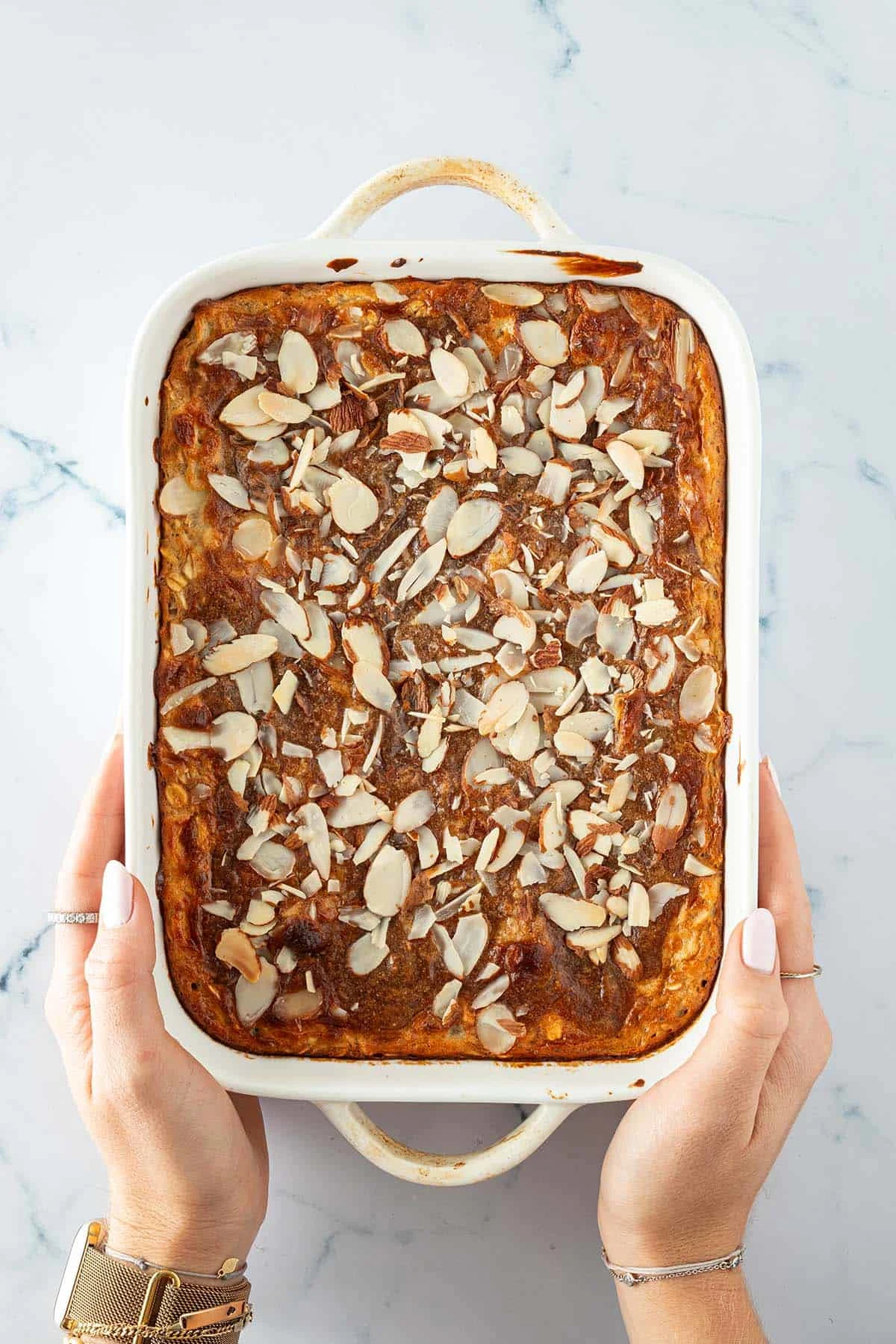 Almond Croissant Baked Oats