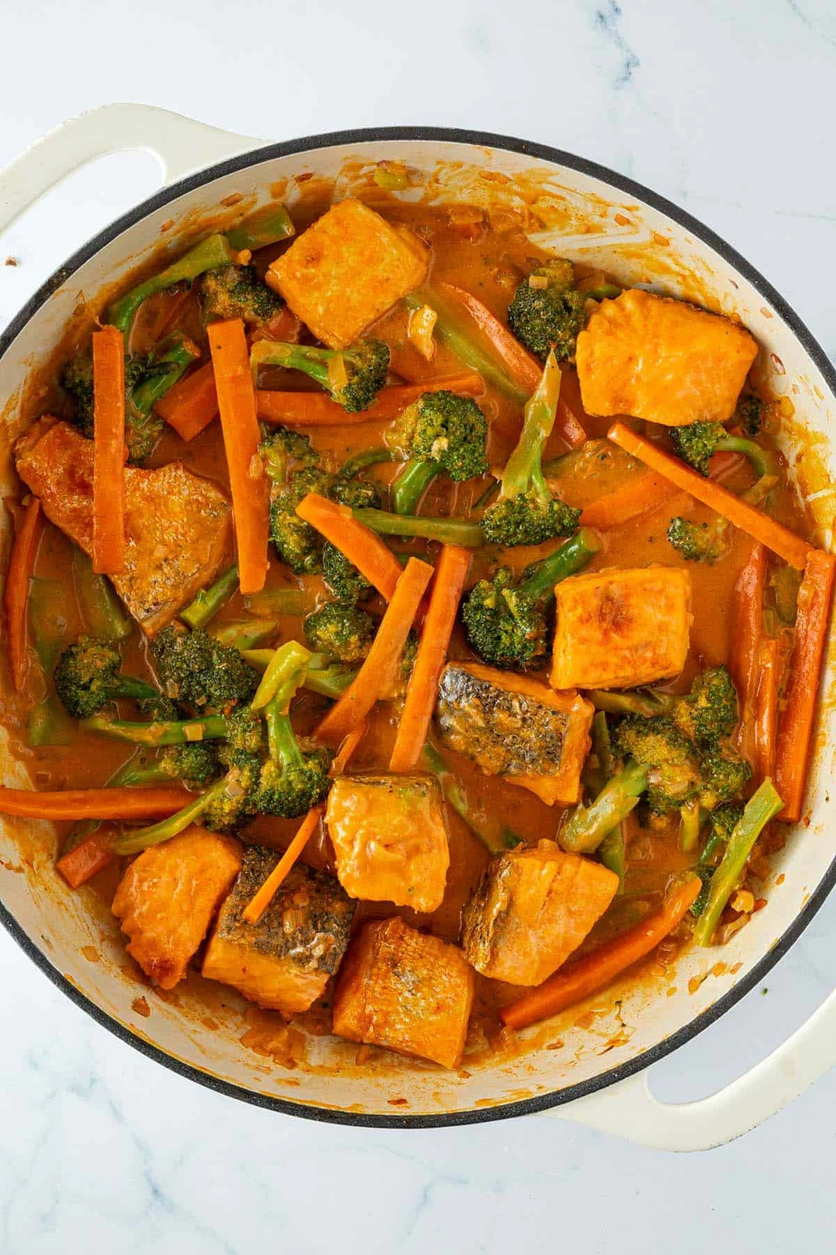 Thai Salmon Curry with Coconut Milk