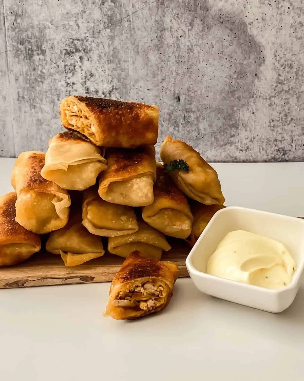 Buffalo Chicken Egg Rolls