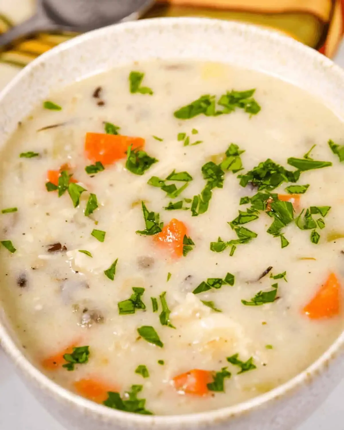 Slow Cooker Creamy Chicken Wild Rice Soup