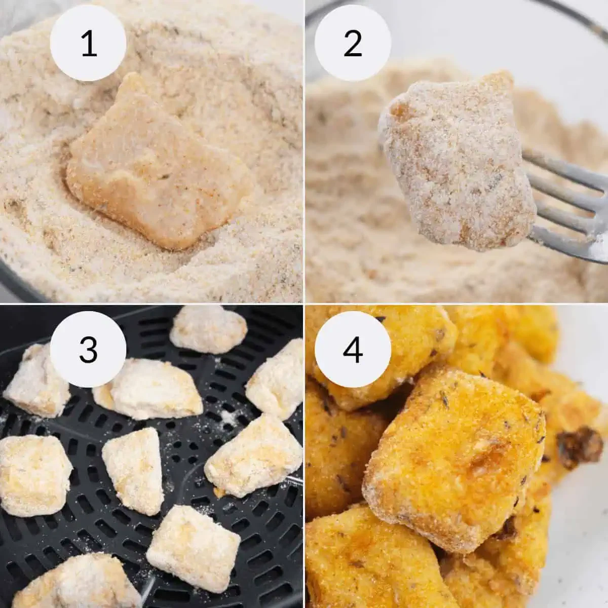 Air Fryer Catfish Nuggets