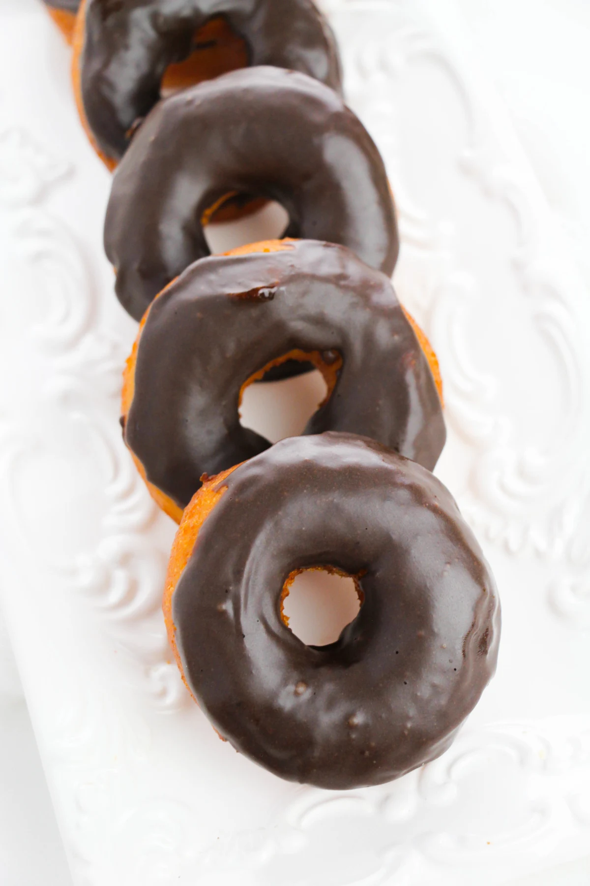 Chocolate Glazed Biscuit Donuts