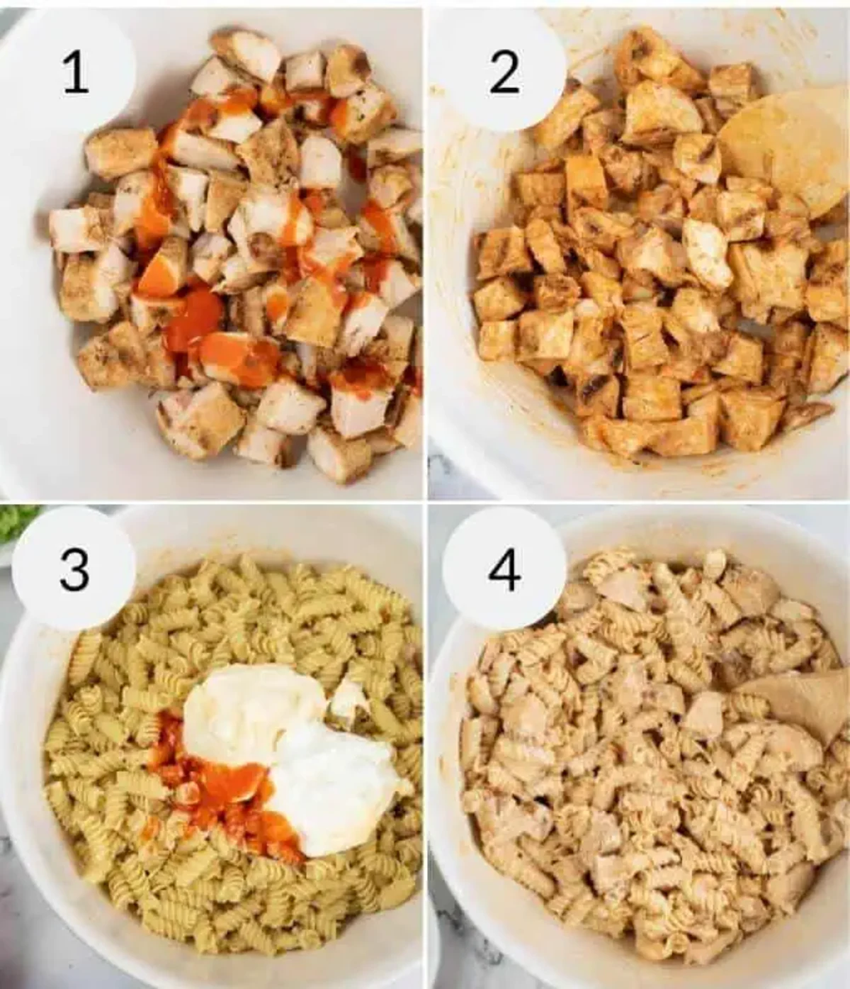 Buffalo Chicken Pasta Salad