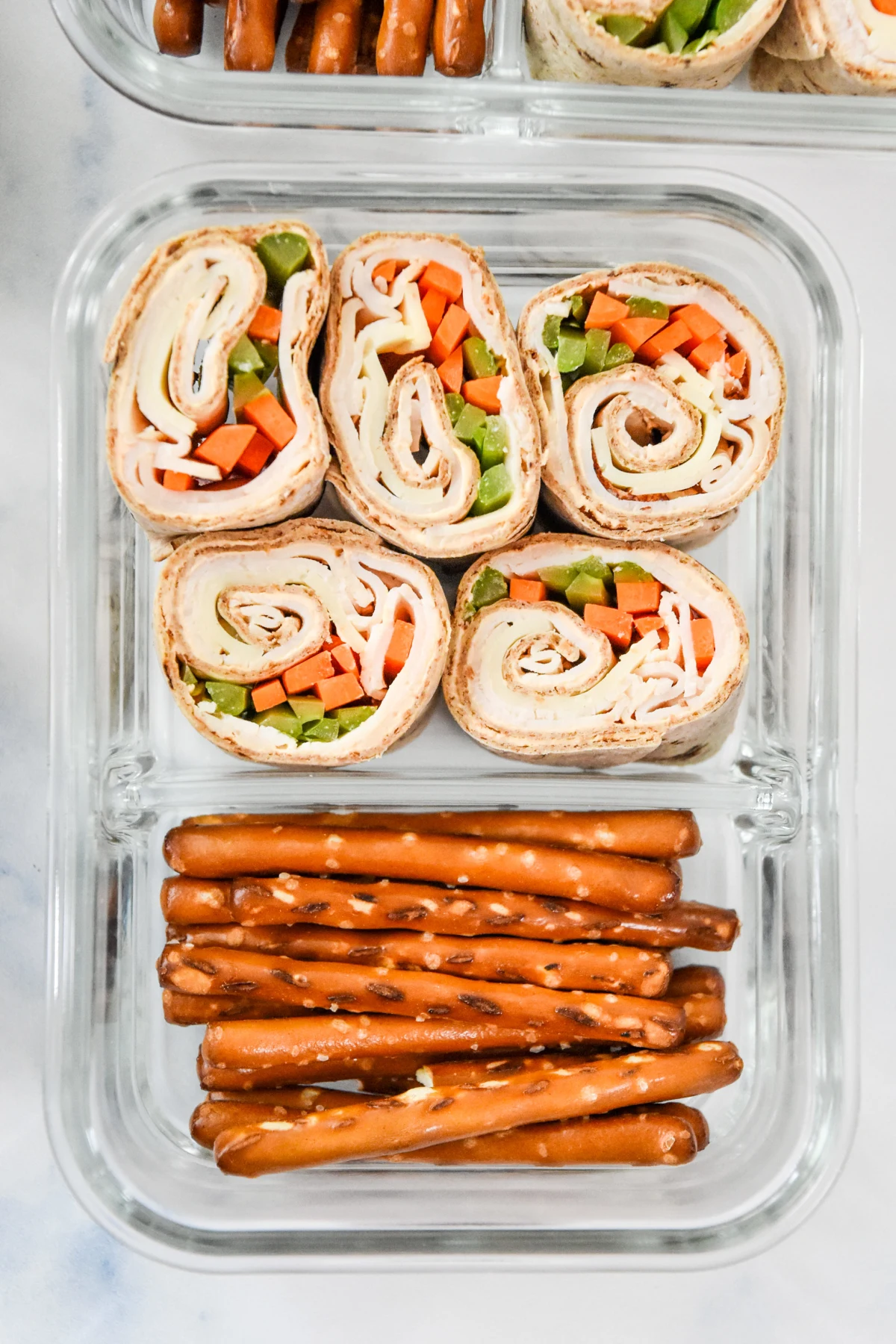 Buffalo Chicken Pinwheels Meal Prep