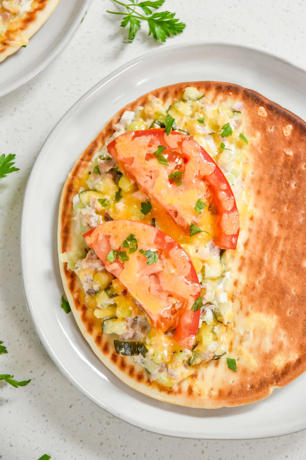 Tuna Melt Pita Sandwiches