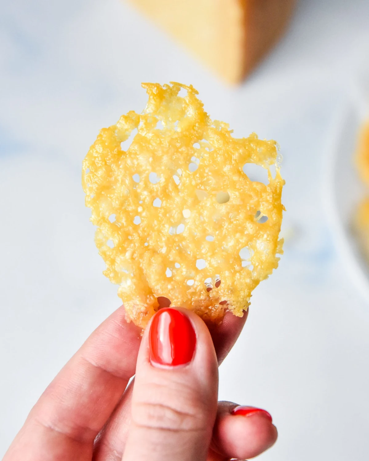 Baked Parmesan Crisps