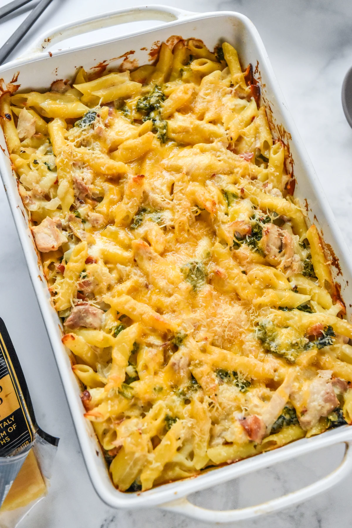 Cheesy Chicken Bacon Ranch Kale Casserole