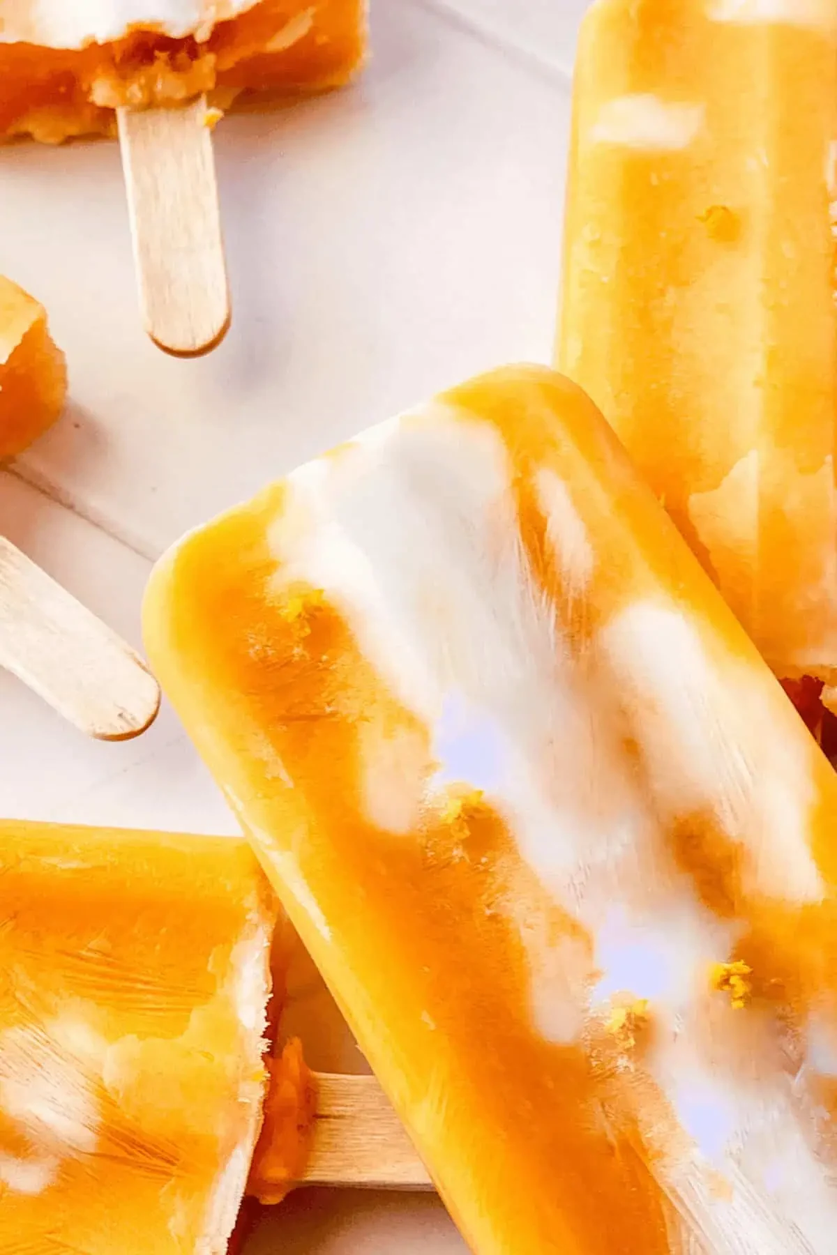 Creamsicle Orange Popsicles