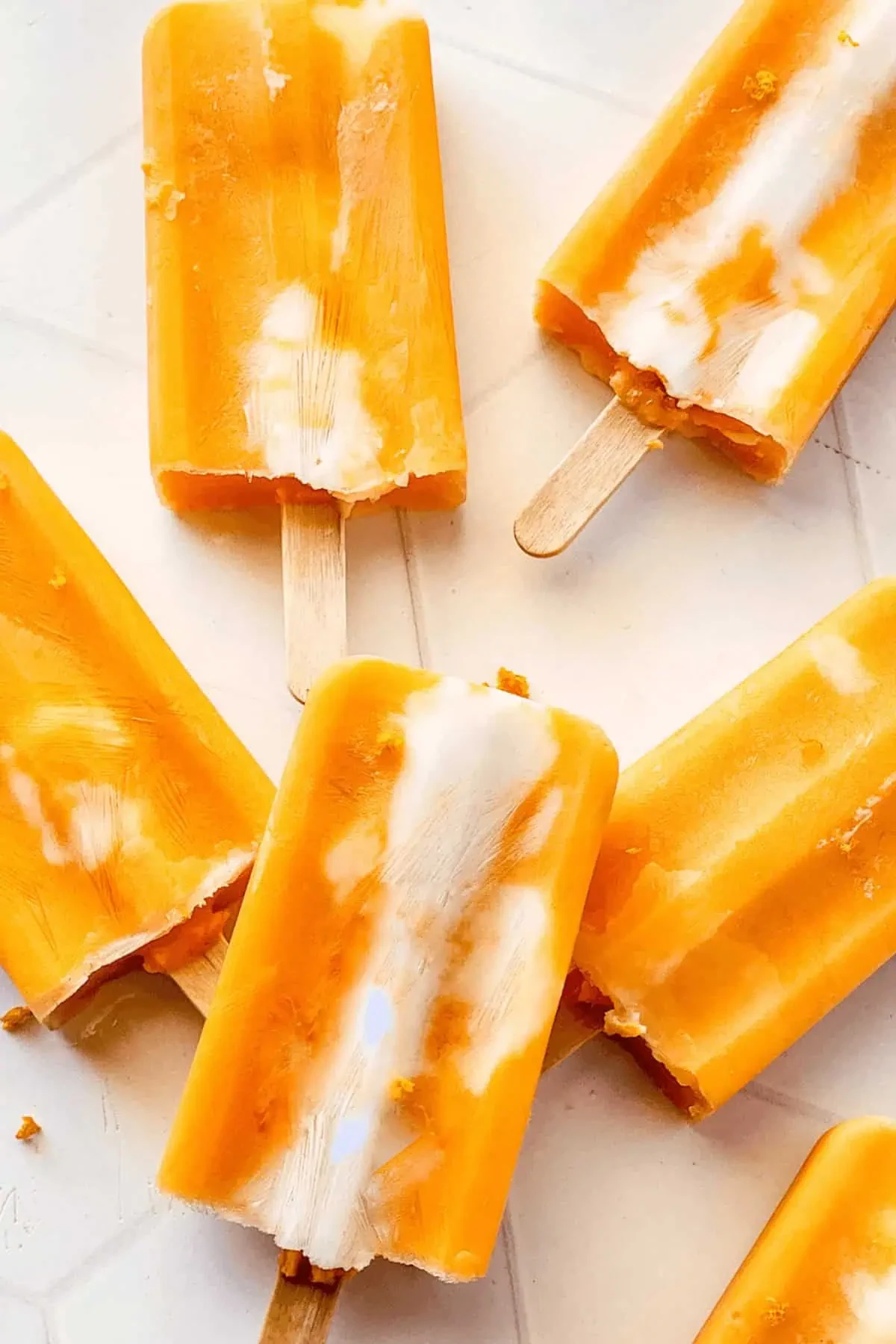 Creamsicle Orange Popsicles